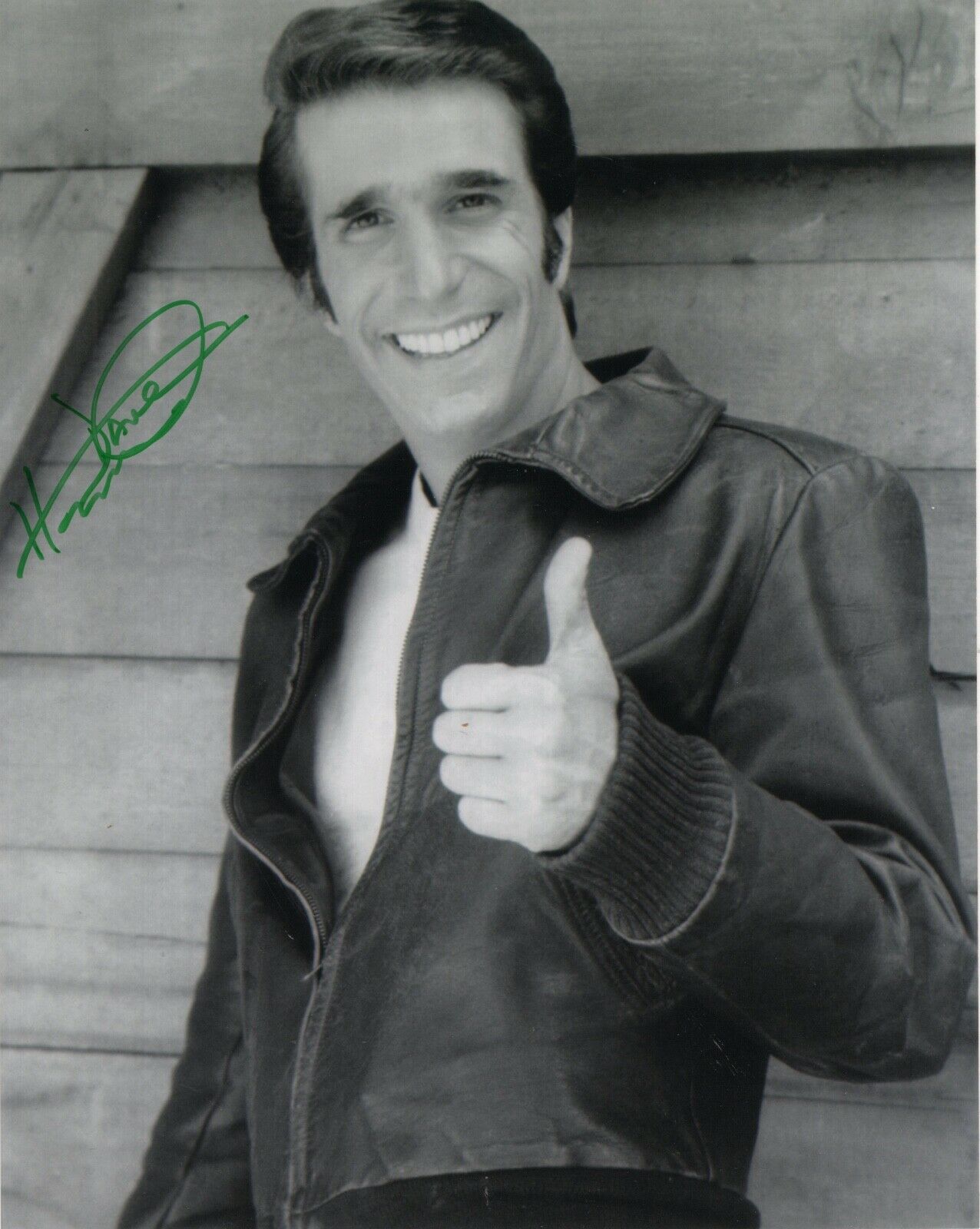 HENRY WINKLER HAND SIGNED 8x10 PHOTO+COA HAPPY DAYS THE FONZ TO DAVE ...