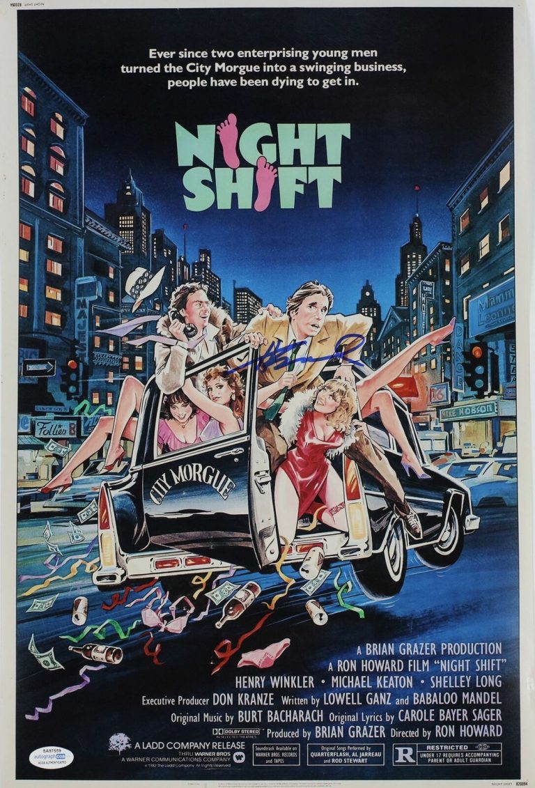 HENRY WINKLER SIGNED NIGHT SHIFT 12X18 MOVIE POSTER ACOA COLLECTIBLE MEMORABILIA