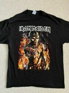 IRON MAIDEN 2017 BOOK OF SOULS TOUR T-SHIRT AWESOME GRAPHICS SIZE XL COLLECTIBLE MEMORABILIA