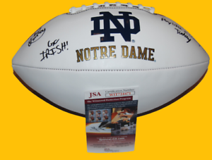 ISAIAH FOSKEY SIGNED (NOTRE DAME FIGHTING IRISH) PLCT FOOTBALL JSA WITNESS COLLECTIBLE MEMORABILIA