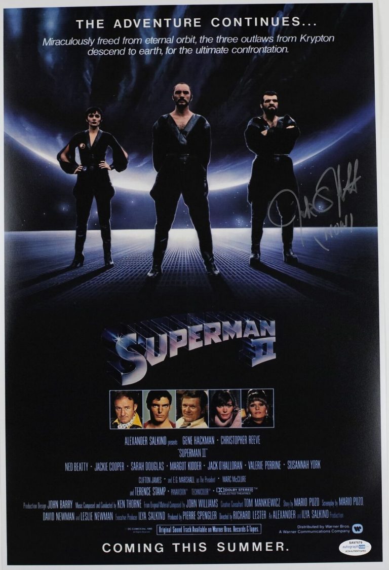 JACK O’HALLORAN SIGNED SUPERMAN II 12X18 MOVIE POSTER 2 ACOA COLLECTIBLE MEMORABILIA