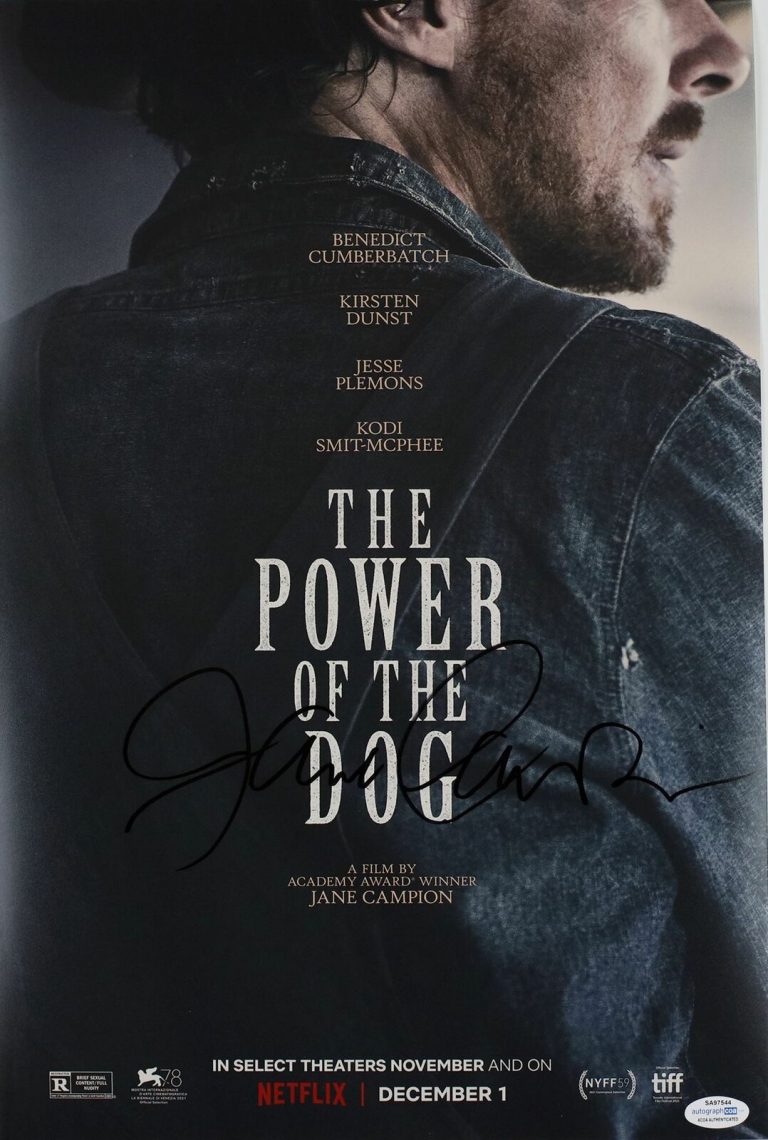 JANE CAMPION SIGNED THE POWER OF THE DOG 12X18 MOVIE POSTER ACOA COLLECTIBLE MEMORABILIA