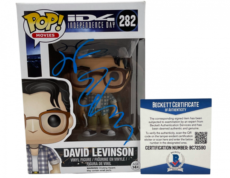 JEFF GOLDBLUM SIGNED DAVID LEVINSON INDEPENDENCE DAY FUNKO AUTO BECKETT COA C COLLECTIBLE MEMORABILIA