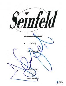 JERRY SEINFELD MICHAEL RICHARDS SIGNED 11X14 PHOTO AUTOGRAPH PUFFY SHIRT  PSA LOA