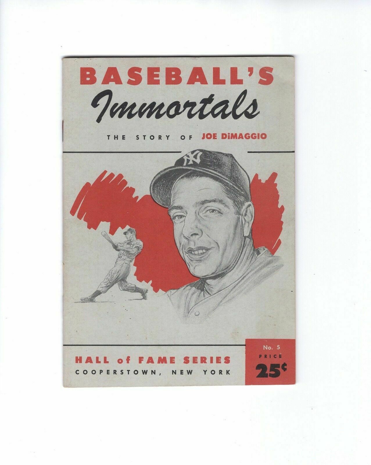 JOE DIMAGGIO BASEBALL IMMORTALS BOOKLET+DUKE SNIDER/BROOKS ROBINSON COMIC BOOKS
