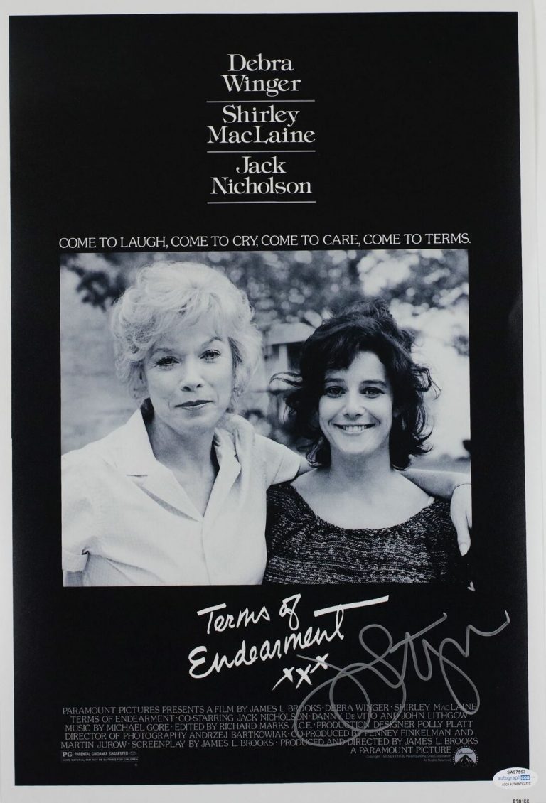 JOHN LITHGOW SIGNED TERMS OF ENDEARMENT 12X18 MOVIE POSTER ACOA COLLECTIBLE MEMORABILIA