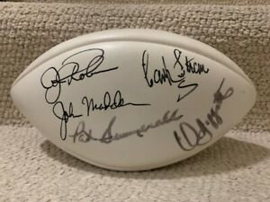 JOHN MADDEN SIGNED WILSON FOOTBALL STRAM+FOUTS+SUMMERALL+MORE JSA LETTER COLLECTIBLE MEMORABILIA