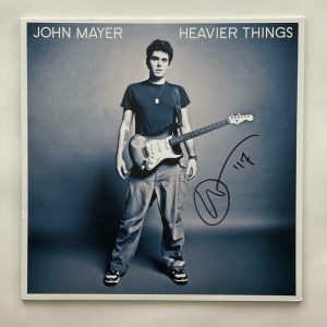 JOHN MAYER SIGNED AUTOGRAPH ALBUM VINYL RECORD – HEAVIER THINGS VERY RARE W/ JSA COLLECTIBLE MEMORABILIA
