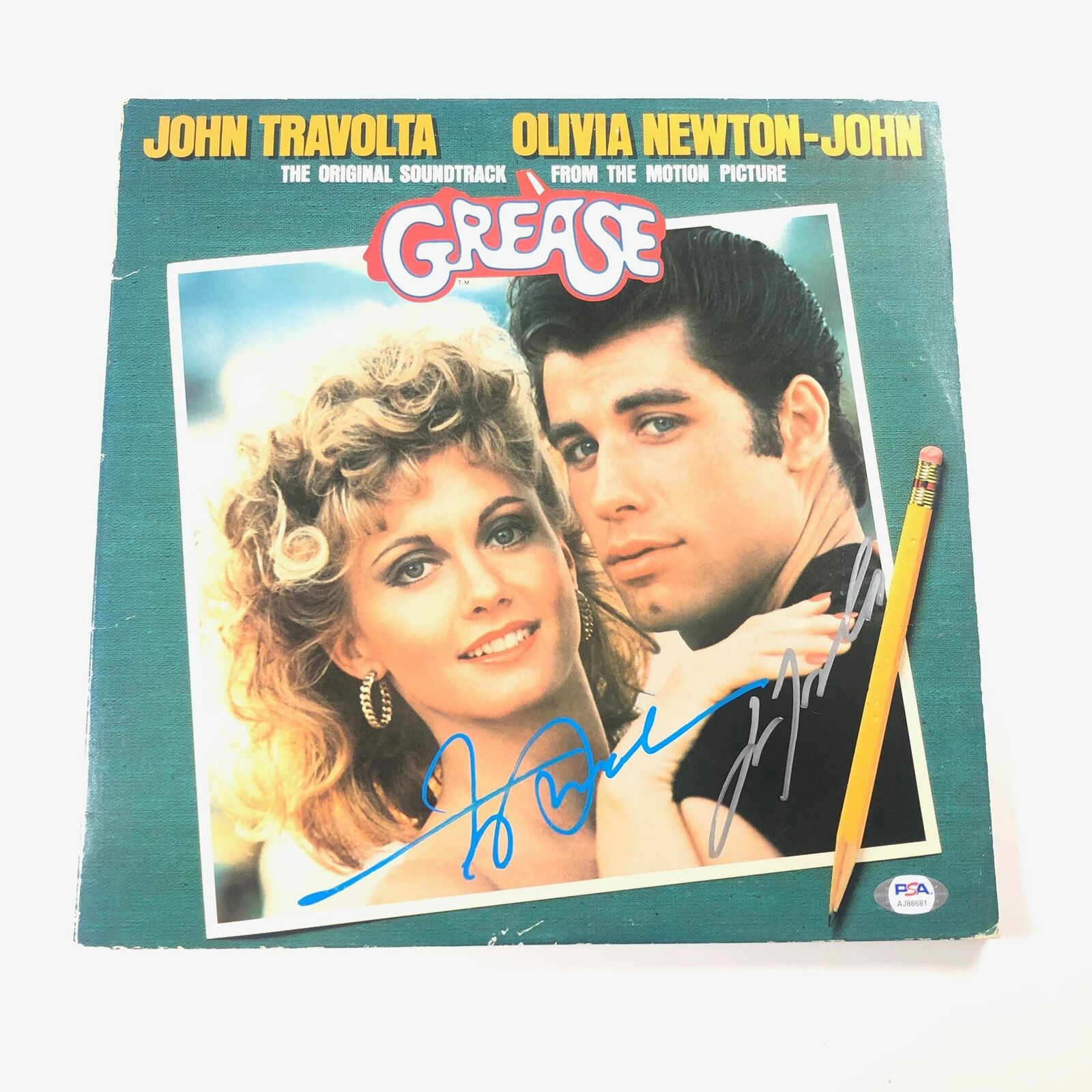 John Travolta & Frankie Avalon signed Grease Soundtrack Vinyl PSA/DNA ...