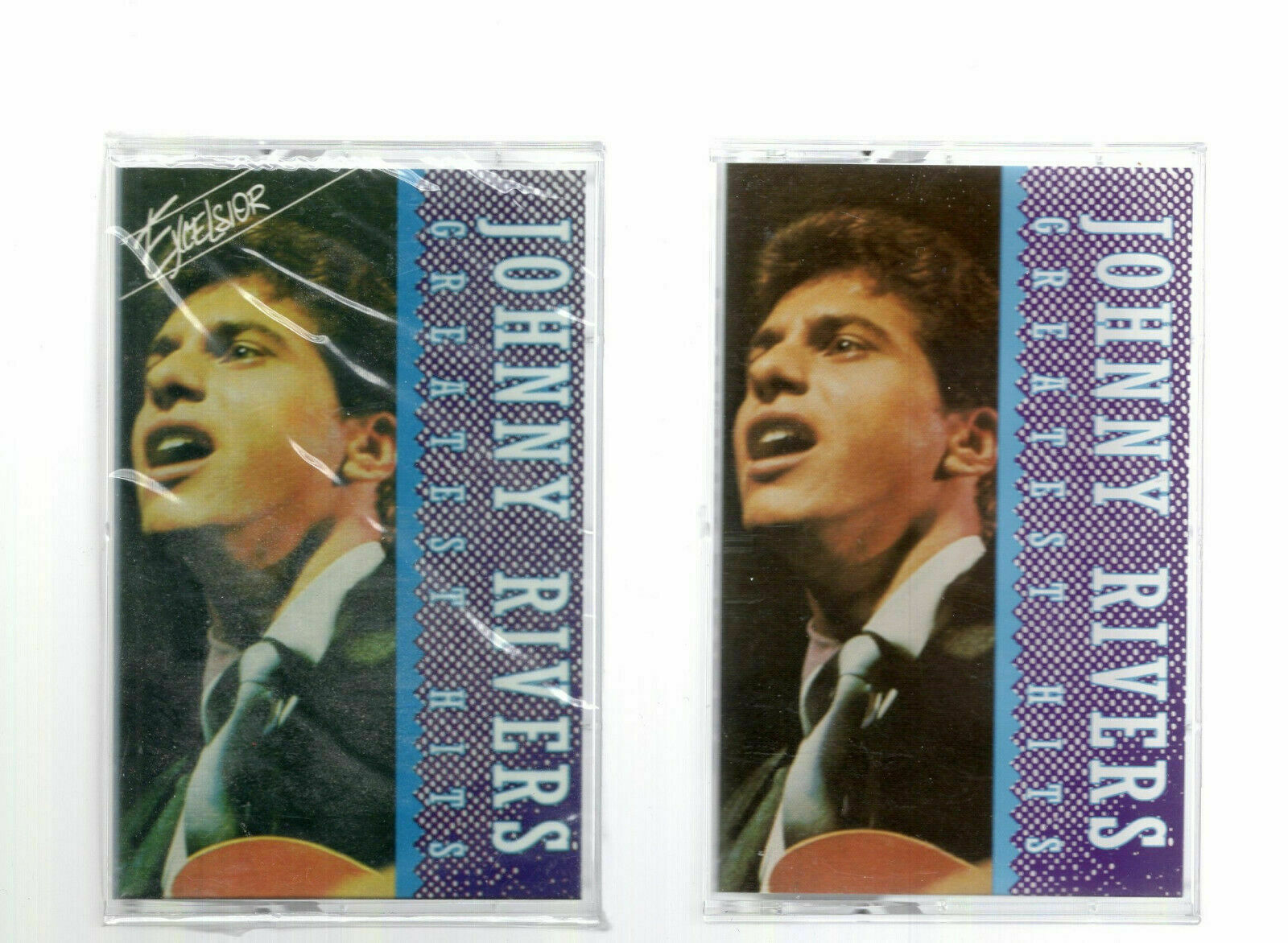 JOHNNY RIVERS LOT OF 2 VINTAGE GREATEST HITS CASSETTE TAPES ONE STILL SEALED