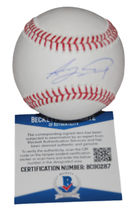 JORDYN ADAMS SIGNED (LOS ANGELES ANGELS) OML BASEBALL BECKETT BAS BC90287 COLLECTIBLE MEMORABILIA