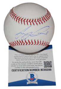 JORDYN ADAMS SIGNED (LOS ANGELES ANGELS) OML BASEBALL BECKETT BAS BC90288 COLLECTIBLE MEMORABILIA