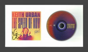 KEITH URBAN SIGNED AUTOGRAPH THE SPEED OF NOW FRAMED CD DISPLAY – READY TO HANG! COLLECTIBLE MEMORABILIA
