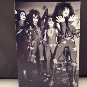 Kiss 1976 Sweden Backstage Candid Band 8x12 Photo #11 From Original Negative