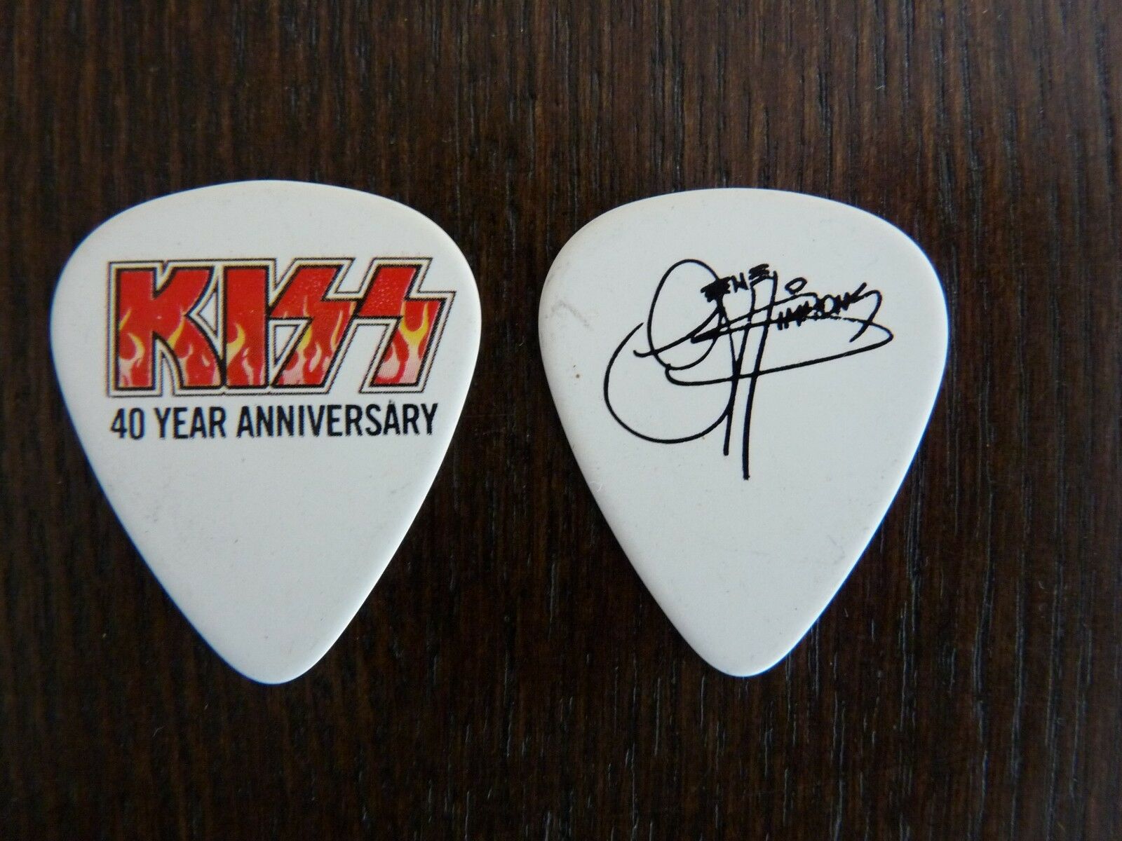 KISS Gene Simmons Signature Tour Concert Issued Guitar Pick 40 Years #2 ...