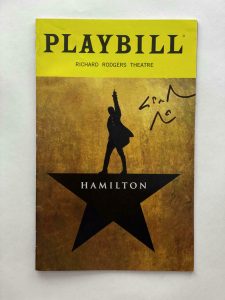 LIN MANUEL MIRANDA SIGNED AUTOGRAPH HAMILTON BROADWAY PLAYBILL – VERY RARE! JSA COLLECTIBLE MEMORABILIA
