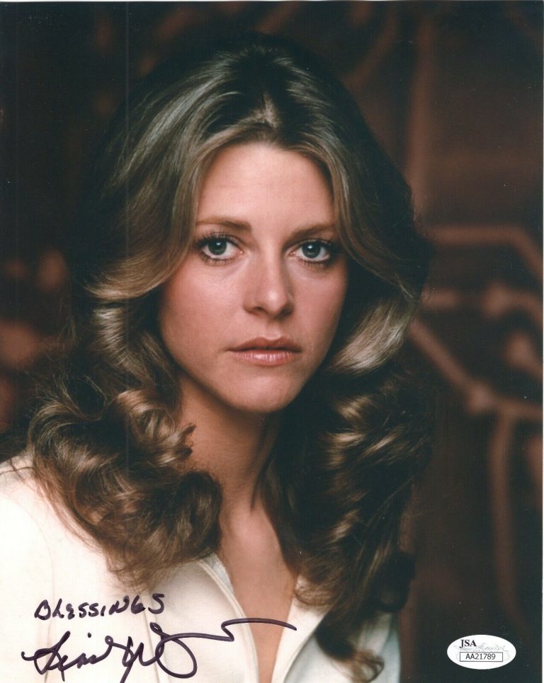 Lindsay Wagner Hand Signed 8x10 Color Photo Gorgeous Bionic Woman Jsa Autographia 8932