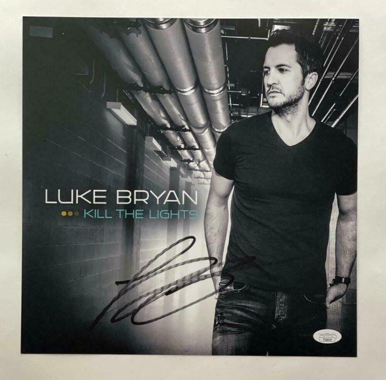 LUKE BRYAN SIGNED AUTOGRAPH 12X12 ALBUM FLAT – KILL THE LIGHTS, COUNTRY W/ JSA COLLECTIBLE MEMORABILIA