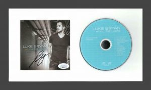 LUKE BRYAN SIGNED AUTOGRAPH KILL THE LIGHTS FRAMED CD DISPLAY READY TO HANG! JSA COLLECTIBLE MEMORABILIA
