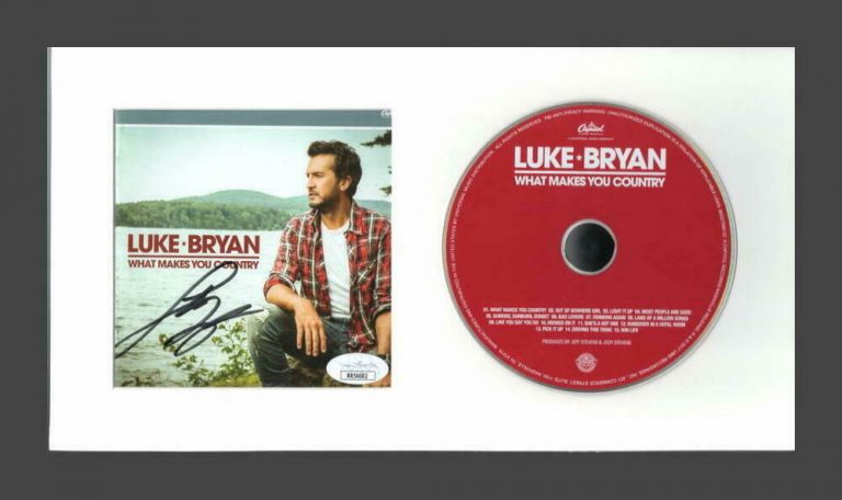 LUKE BRYAN SIGNED AUTOGRAPH WHAT MAKES YOU COUNTRY FRAMED CD DISPLAY – W/ JSA COLLECTIBLE MEMORABILIA