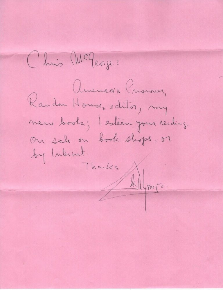 MANUEL NORIEGA HAND WRITTEN+SIGNED LETTER RARE PANAMA DICTATOR JSA COLLECTIBLE MEMORABILIA