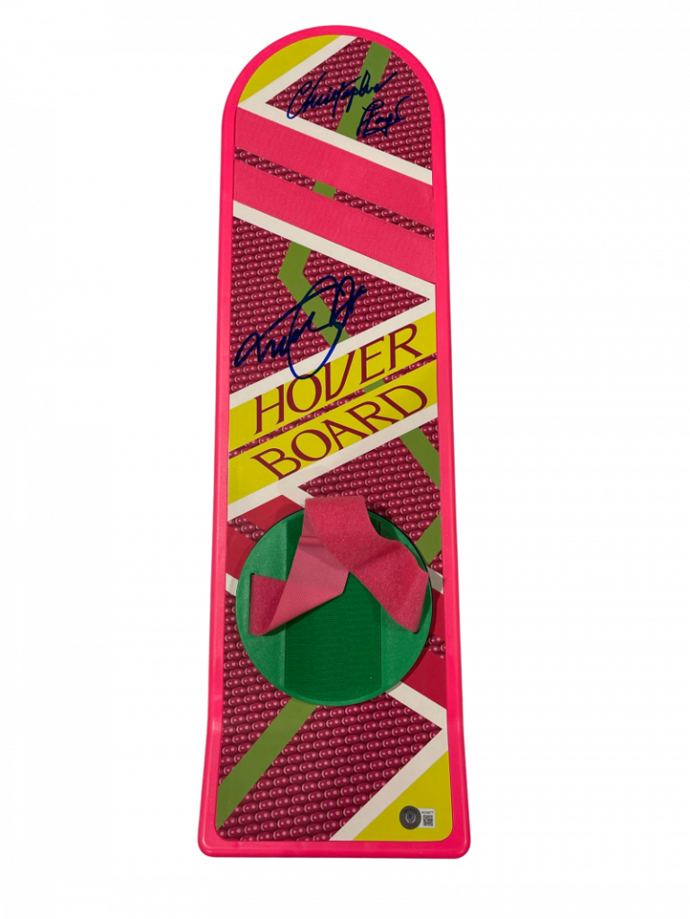 MICHAEL J FOX CHRISTOPHER LLOYD SIGNED BACK TO THE FUTURE HOVERBOARD ...