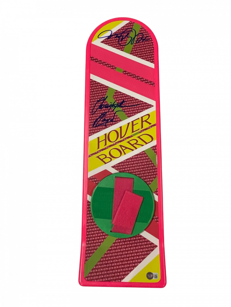 MICHAEL J FOX CHRISTOPHER LLOYD SIGNED BACK TO THE FUTURE HOVERBOARD BECKETT V COLLECTIBLE MEMORABILIA