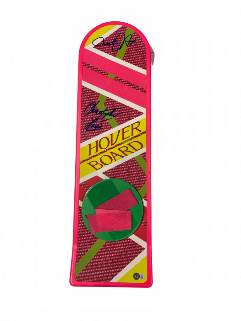 MICHAEL J FOX CHRISTOPHER LLOYD SIGNED BACK TO THE FUTURE HOVERBOARD BECKETT Z COLLECTIBLE MEMORABILIA