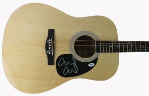 MIKE MCCREADY PEARL JAM AUTHENTIC SIGNED NATURAL ACOUSTIC GUITAR PSA #AB83866 COLLECTIBLE MEMORABILIA
