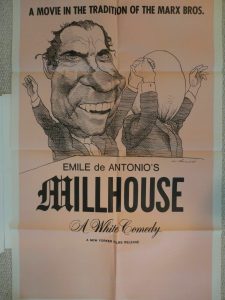 MILLHOUSE ORIGINAL 27 X 41 MOVIE POSTER AWESOME+VERY RARE RICHARD NIXON COLLECTIBLE MEMORABILIA