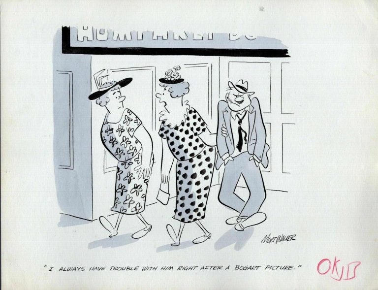 MORT WALKER SIGNED ORIGINAL DRAWING FOR SAT EVENING POST 1940’S+COA MOVIES COLLECTIBLE MEMORABILIA