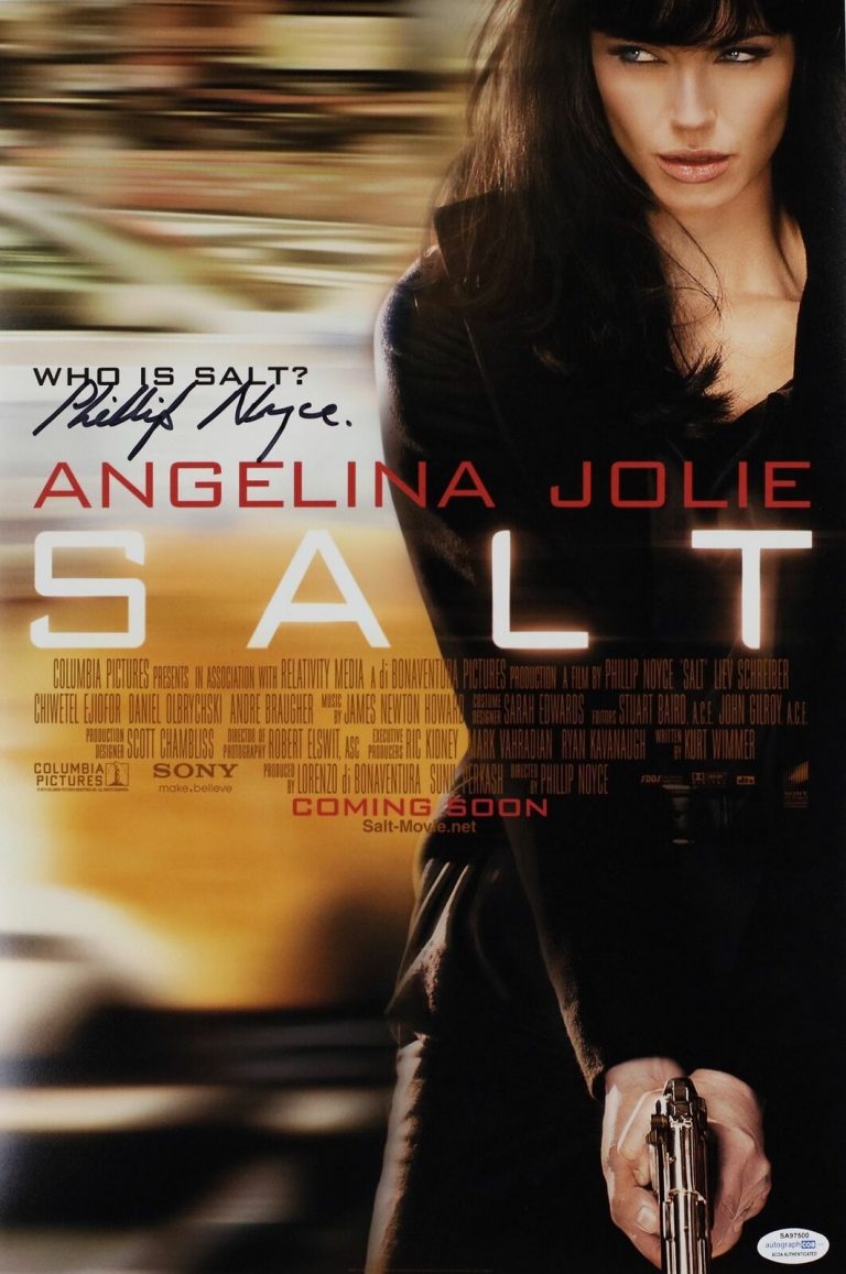 PHILLIP NOYCE SIGNED SALT 12X18 MOVIE POSTER ACOA COLLECTIBLE MEMORABILIA