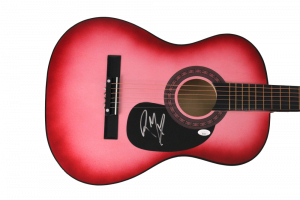 POST MALONE SIGNED AUTOGRAPH FS PINK ACOUSTIC GUITAR – HOLLYWOOD’S BLEEDING JSA COLLECTIBLE MEMORABILIA