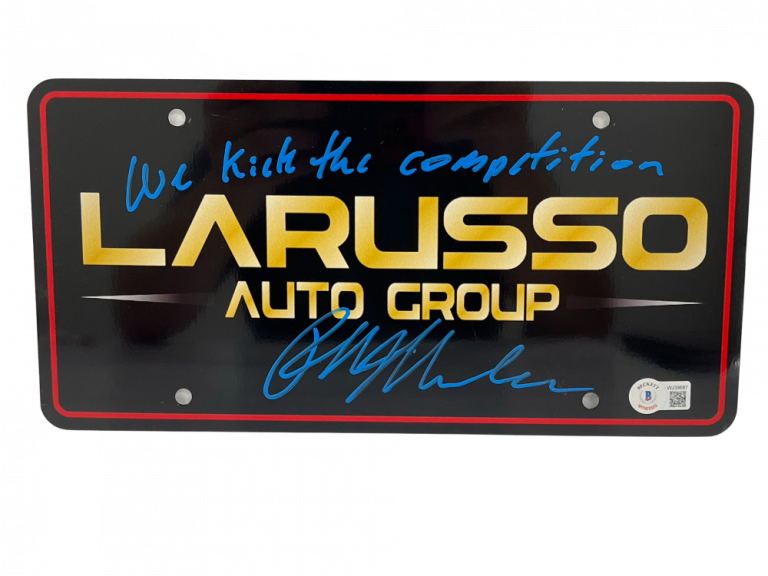 RALPH MACCHIO SIGNED COBRA KAI KARATE KID LICENSE PLATE AUTOGRAPH INSCRIPTION F COLLECTIBLE MEMORABILIA
