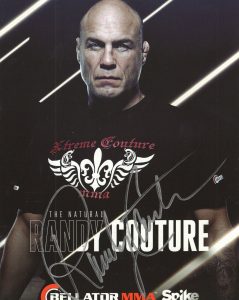 RANDY COUTURE HAND SIGNED 8×10 COLOR PHOTO+COA UFC LEGEND AWESOME POSE COLLECTIBLE MEMORABILIA