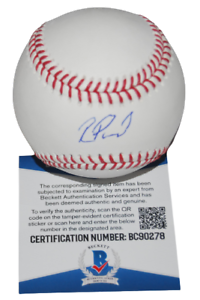 REGINALD PRECIADO SIGNED (CHICAGO CUBS) OML BASEBALL BECKETT BAS BC90278 COLLECTIBLE MEMORABILIA