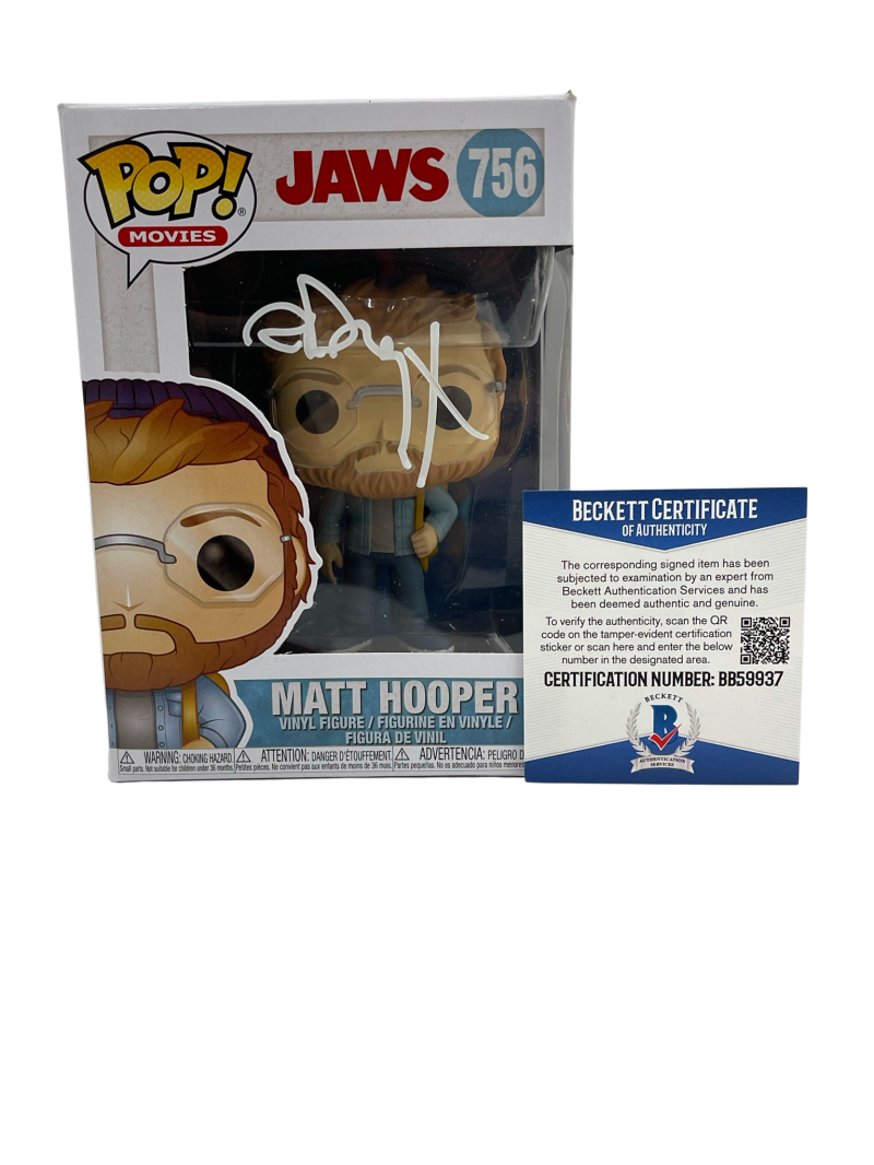 Richard Dreyfuss Jaws Matt Hooper Signed Funko Figure Autograph Proof