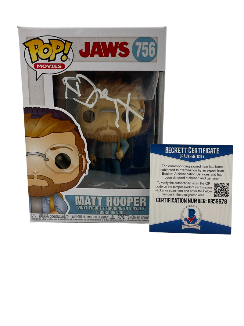 RICHARD DREYFUSS JAWS MATT HOOPER SIGNED FUNKO FIGURE AUTOGRAPH PROOF ...