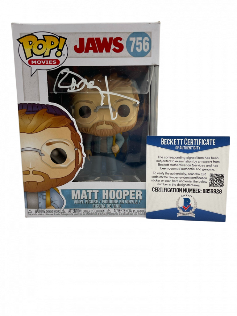 RICHARD DREYFUSS JAWS MATT HOOPER SIGNED FUNKO FIGURE AUTOGRAPH PROOF ...