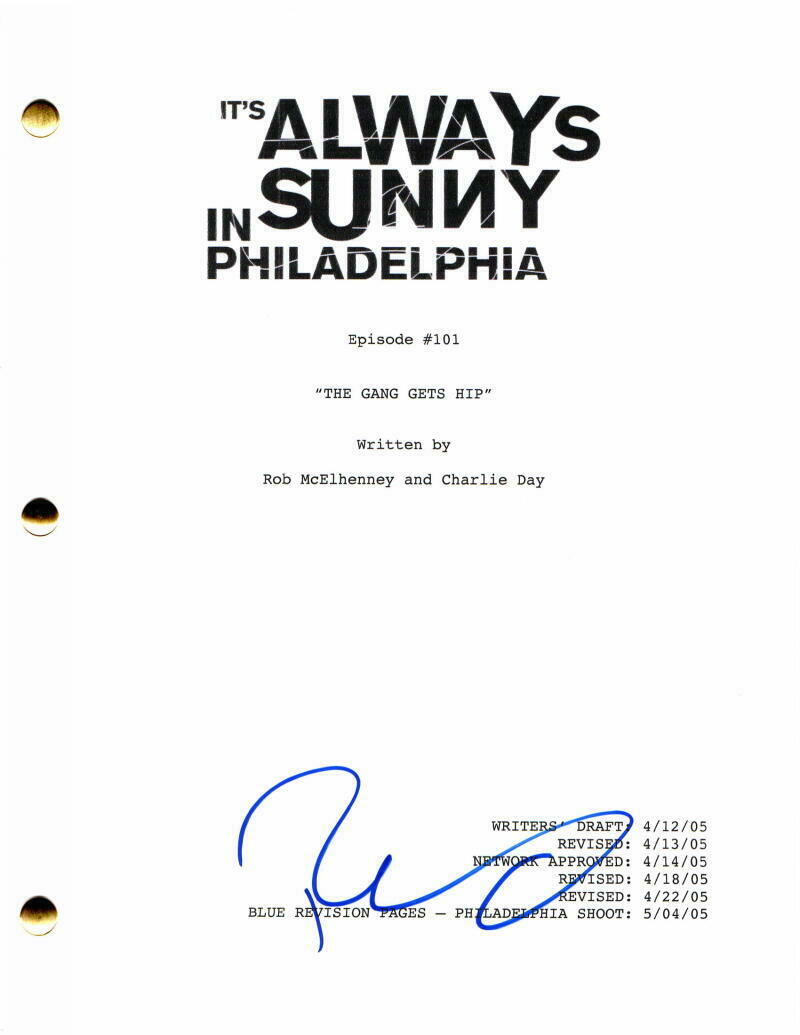 ROB MCELHENNEY SIGNED AUTOGRAPH - ITS ALWAYS SUNNY IN PHILADELPHIA ...