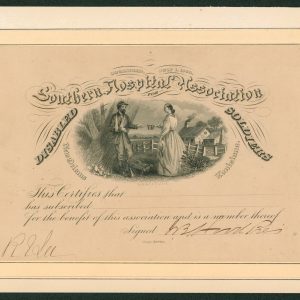 Robert E. Lee & John Bell Hood Signed 4.5x6.5 Disabled Solders Membership BAS