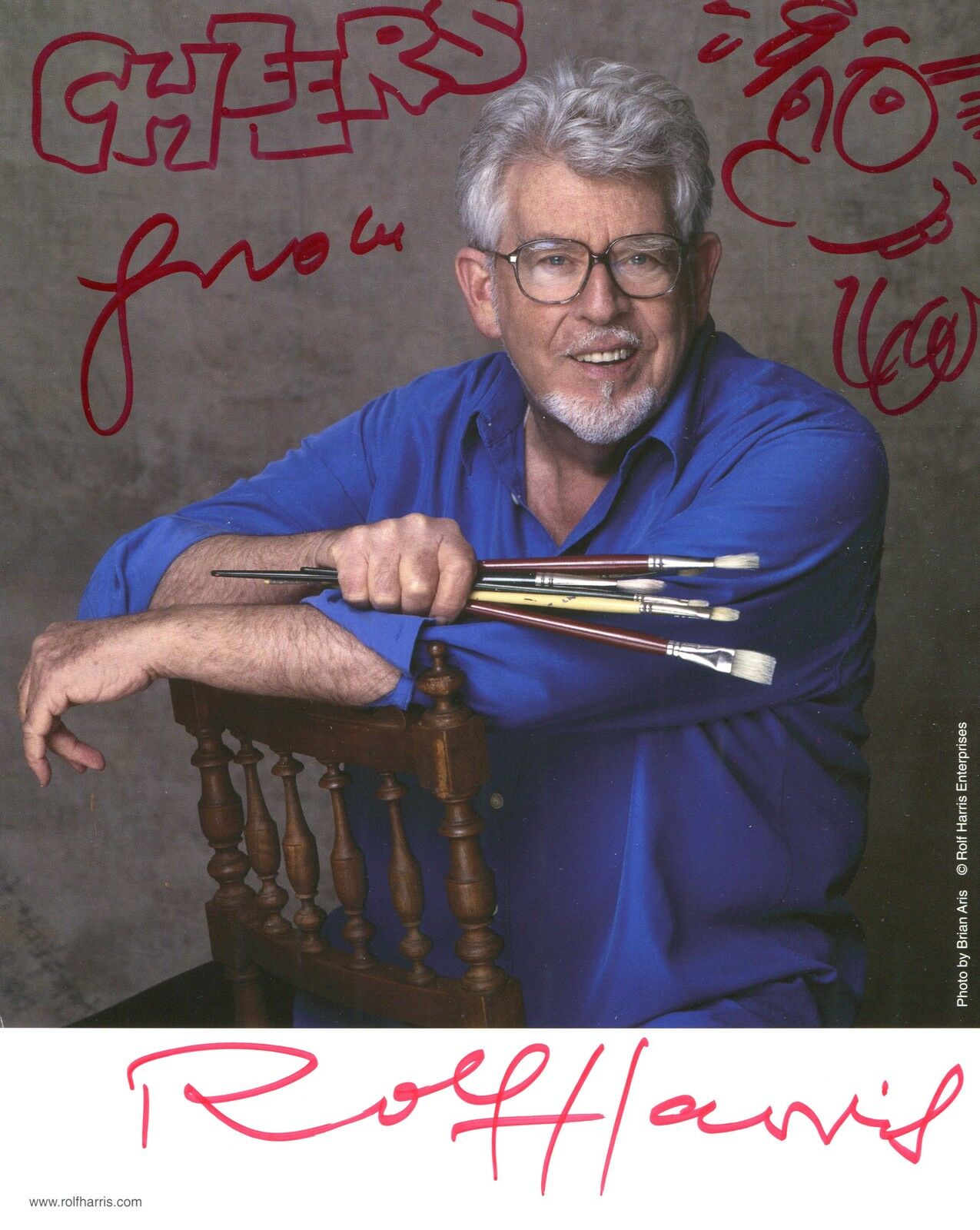Rolf Harris Hand Signed 8x10 Photo Coa Great Artist With Original