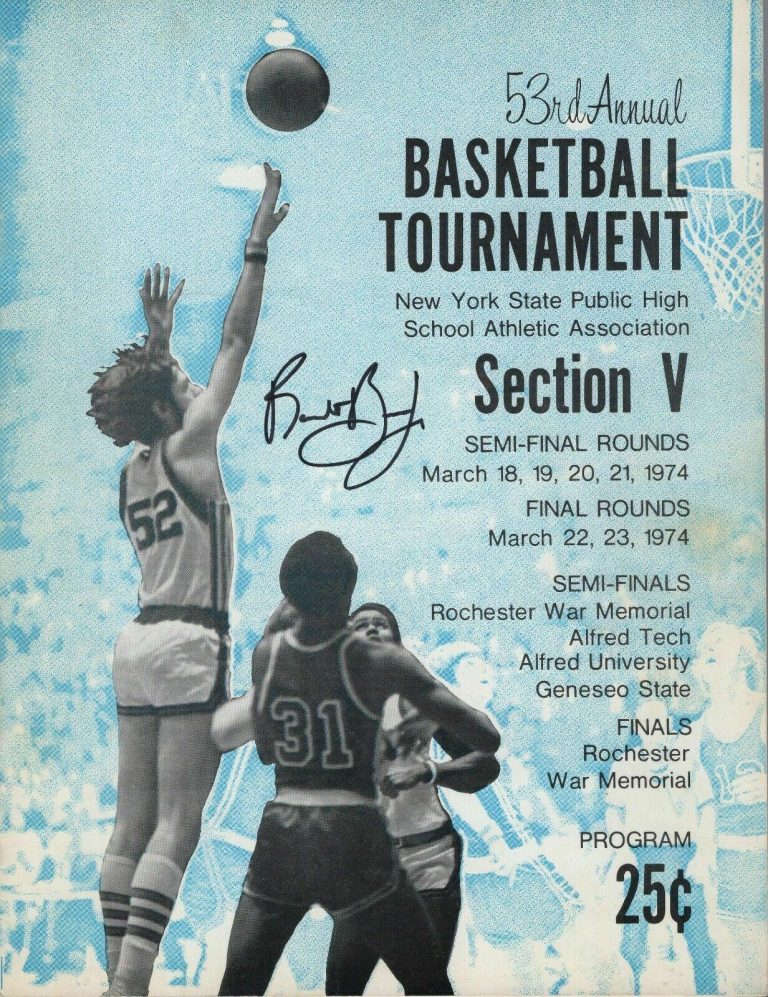 ROOSEVELT BOUIE HAND SIGNED 1974 HS GAME PROGRAM+COA SYRACUSE ORANGE BK LEGEND COLLECTIBLE MEMORABILIA
