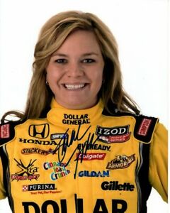 SARAH FISHER Signed 8x10 INDYCAR INDY RACE CAR DRIVER Photo w/ Hologram ...