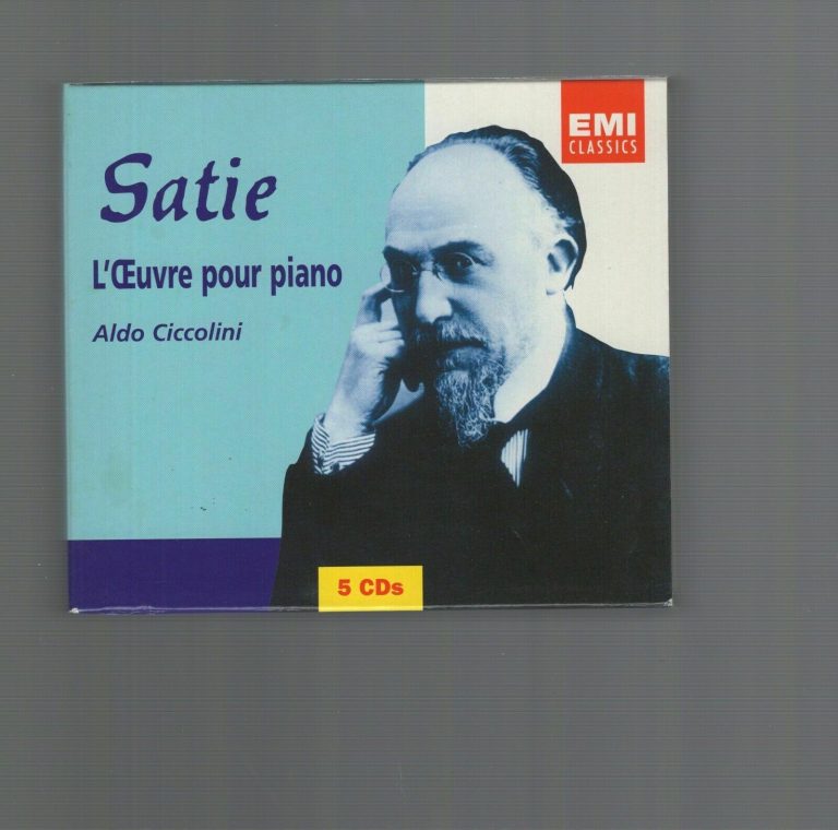 SATIE L’CEUVRE POUR PIANO 5 CD BOX SET+OUTTAKES VERY RARE AMAZING CONDITION COLLECTIBLE MEMORABILIA
