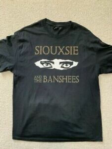 SIOUXSIE AND THE BANSHEES BLACK T-SHIRT SINGLE STITCH+RARE AWESOME GRAPHICS COLLECTIBLE MEMORABILIA