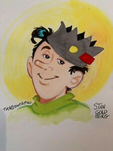 STAN GOLDBERG SIGNED 9×12 ORIGINAL WATER COLOR ARTWORK RARE JUGHEAD JSA COLLECTIBLE MEMORABILIA