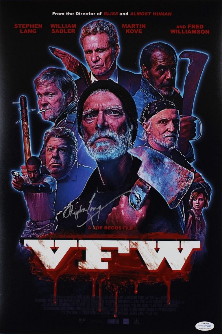 STEPHEN LANG SIGNED VFW 12X18 MOVIE POSTER ACOA COLLECTIBLE MEMORABILIA