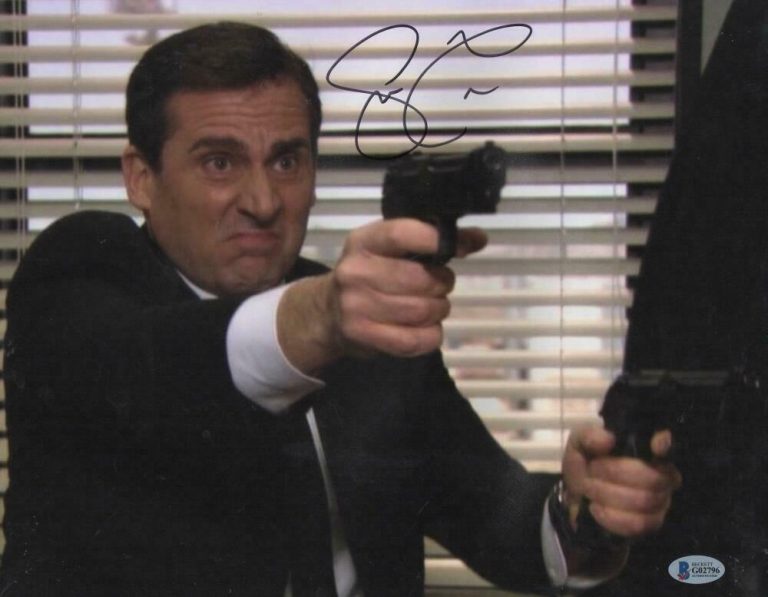 STEVE CARELL SIGNED 11X14 PHOTO THE OFFICE AUTHENTIC AUTOGRAPH BECKETT COA H COLLECTIBLE MEMORABILIA