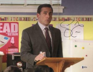 STEVE CARELL SIGNED 11X14 PHOTO THE OFFICE AUTHENTIC AUTOGRAPH BECKETT COA I COLLECTIBLE MEMORABILIA